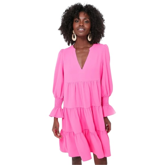 NWT Pomander Place by Tuckernuck Electric Pink Dress XXS